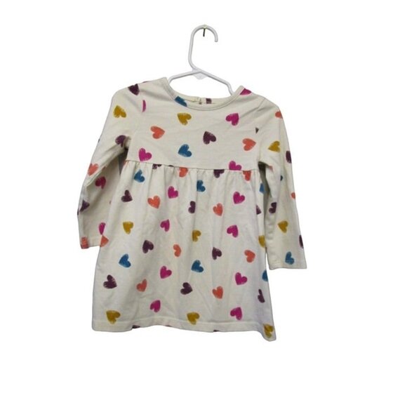 Wonder Nation Size 24 Months Baby Girls Heart Print Dress #P-12 - Picture 1 of 5
